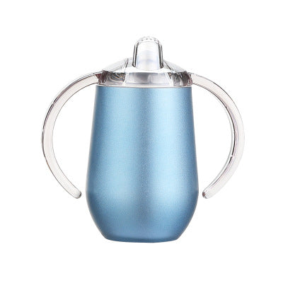 Stainless Steel 10oz Sublimation Sippy Cup With Handle DIY Baby